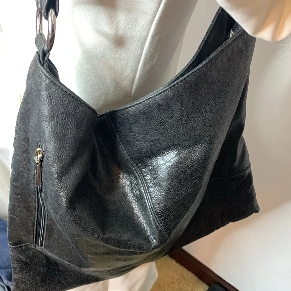 Hobo International Large Black Satchel Shoulder Bag BP5509E - Picture 15 of 15
